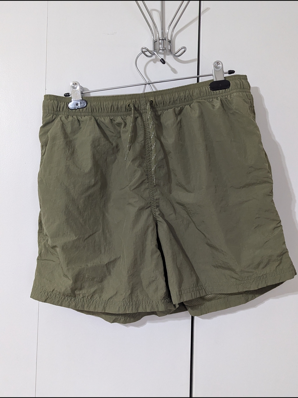 Old Navy Olive Green Mesh-Lined Swim Shorts